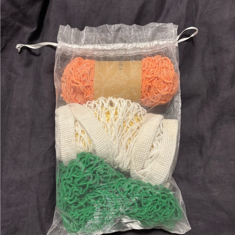 Colorful Yarn Set in Mesh Bag